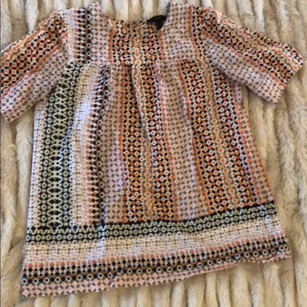 EUC J.CREW fun pattern shirt